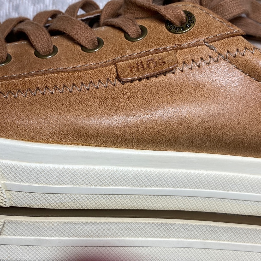 Taos Plim Soul Lux Leather Sneakers - Caramel - Size 9.5 - Very Good Condition! - Picture 2 of 14